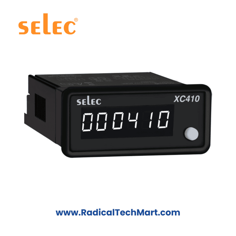Selec XC410B Count Totaliser – 6 Digit LED Display Panel Mount