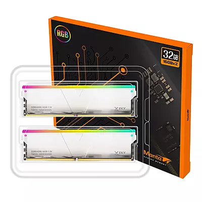 XSKY V-COLOR DDR5 Gaming Memory Manta INTEL 32GB Kit (16GBx2) CL34/1.35V - 7200Mhz (Silver), TMXSO1672834SKK XSKY V-COLOR DDR5 Gaming Memory Manta INTEL 32GB Kit (16GBx2) CL34/1.35V - 7200Mhz (Silver), TMXSO1672834SKK
