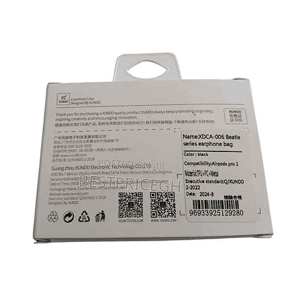 Zigdeal AirPods Case Models (Black) – Protective Cover | Stylish Design | Shock Resistant