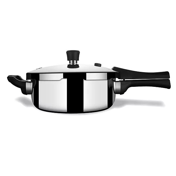 Stahl Xpress Triply 3.5 L Triply Pressure Cooker Pan, Induction Cooker, Outer Lid Pressure Cooker