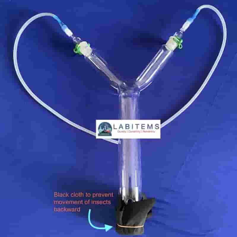 Y-tube (boro 3.3) for Olfactometer 4 cm for medium size insects