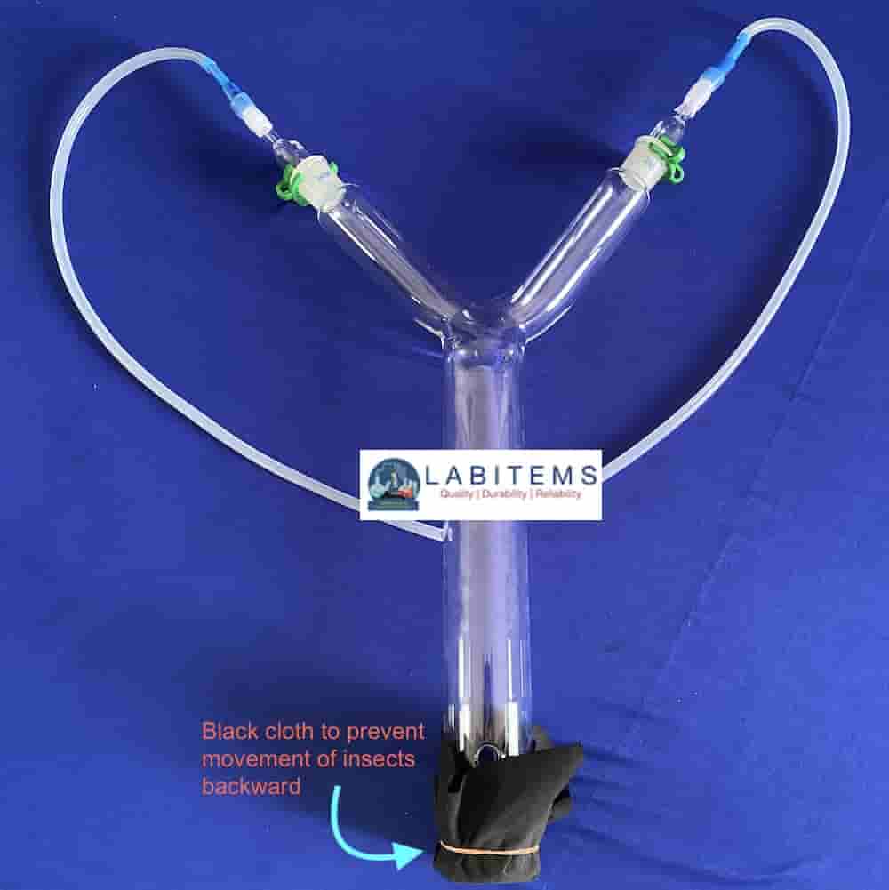 Y-tube (boro 3.3) for Olfactometer 4 cm for medium size insects