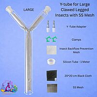 Y-tube for Large Clawed Legged Insects with SS Mesh