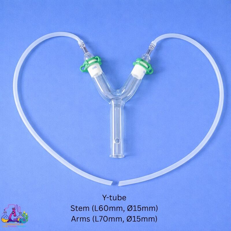Y-Tube for Small Insects | Multiple Sizes for Olfactometer Studies