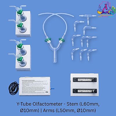 Y-Tube Olfactometer - Stem-10mm | Arm-10mm