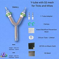 Y-tube with metal mesh for Ticks and Mites