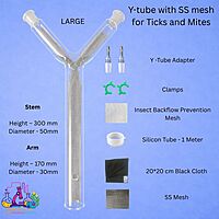 Y-tube with metal mesh for Ticks and Mites