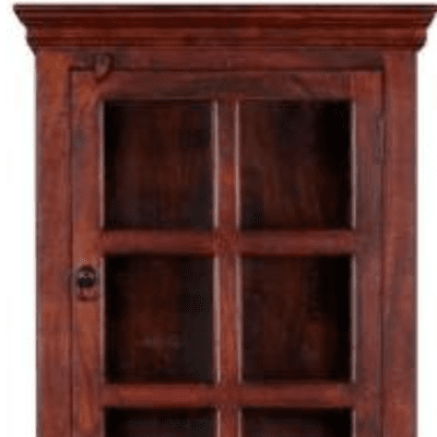 Woodenlia Mango Wood Bookcase with Door Woodenlia Mango Wood Bookcase with Door