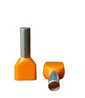 4 sq.mm Twin Insulated Ferrule (ORANGE) Pack of 10