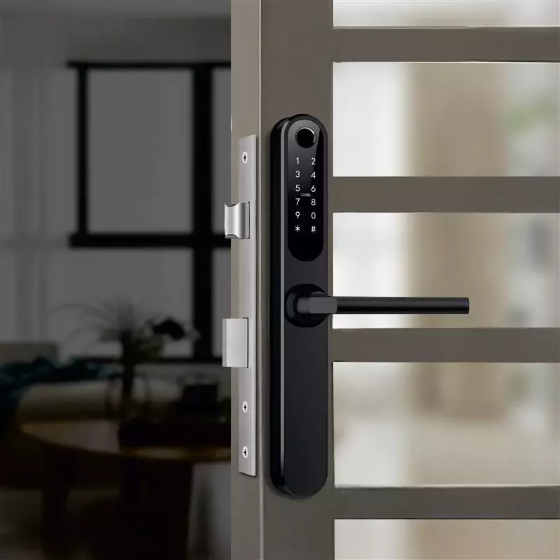 YYDAL Openable Lock Aluminium Profile Doors & Windows Digital Lock Suitable for Opening Door (Black)