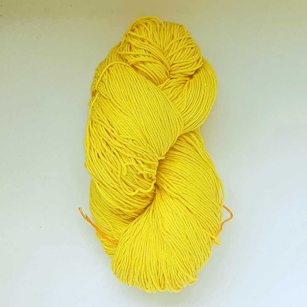 Cotton Yarn 4 Ply Bright Yellow