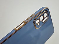 Back Cover for Poco M3 | Golden Line | Tempered Glass Combo