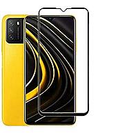 Back Cover for Poco M3 | Golden Line | Tempered Glass Combo