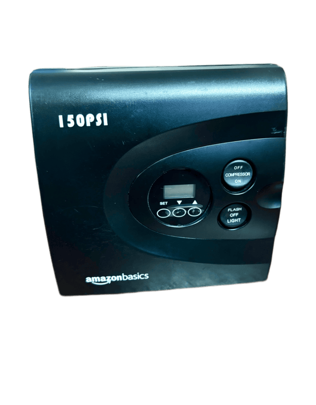 Portable 12V 150 PSI Digital Tyre Inflator Amazon Basics Compact