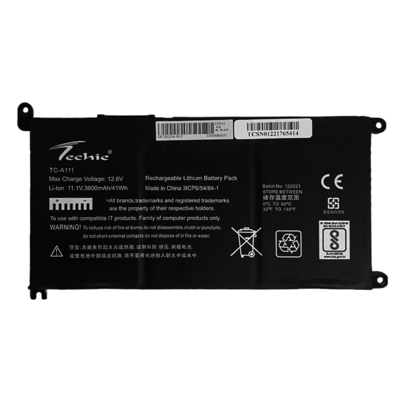 Techie Battery for Dell Inspiron 14-5481/7581/YRDD6