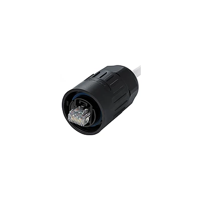 YT-RJ45 Series RJ45 Snap-Fastener Male Plug IP65 Waterproof Ethernet Connector