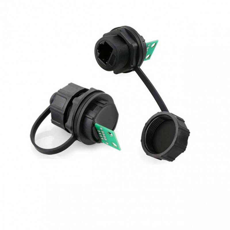 YT RJ45 Cat6A Female Socket Waterproof Ethernet Connector IP67 Panel Mount PCB Shield YT RJ45 Cat6A Female Socket Waterproof Ethernet Connector IP67 Panel Mount PCB Shield