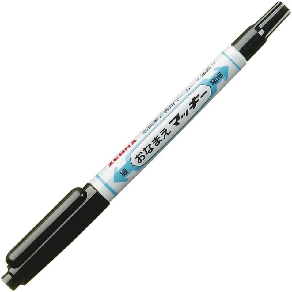 Zebra Permanent Marker Name Mackie Fine & Extra Fine Black