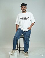 Yakuzaa The Real Gangster Oversized Graphic T-Shirt – Premium Streetwear Tee