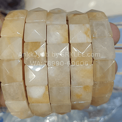 Yellow Aventurine Pyramid Bracelet Yellow Aventurine Pyramid Bracelet