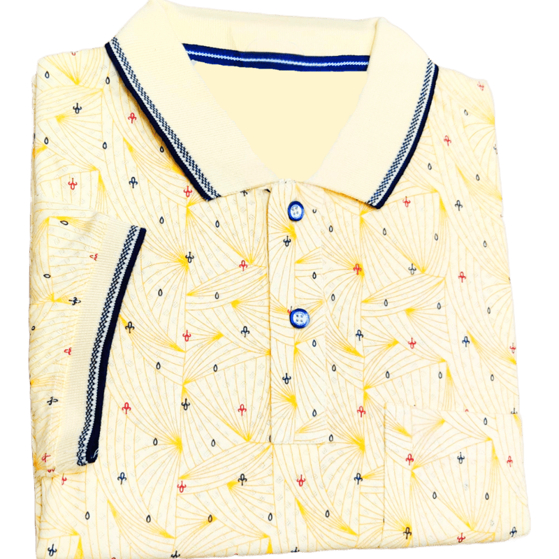 Yellow Printed Tshirt