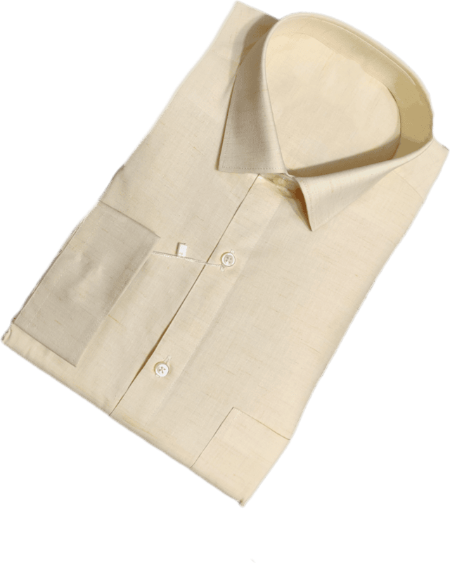 Yellow Self Design Shirt