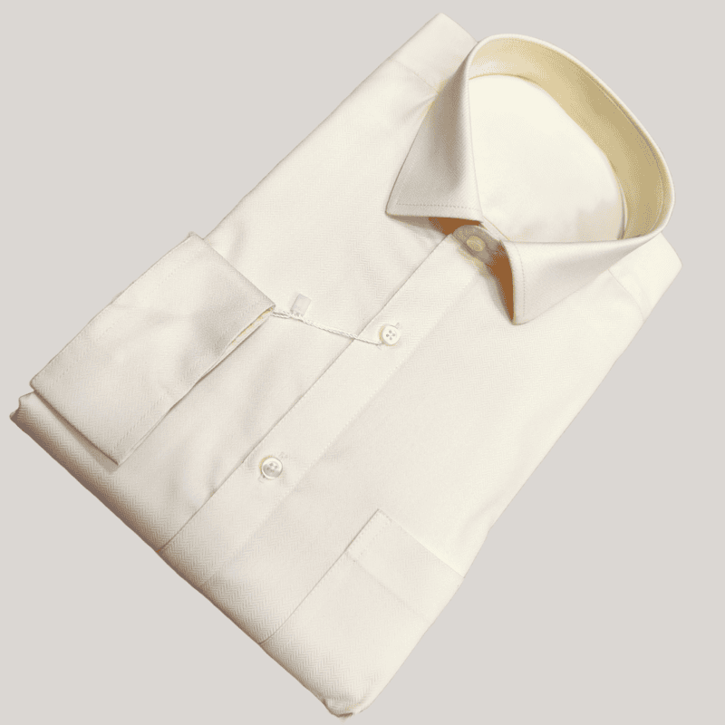 YELLOW SELF DESIGN SHIRT