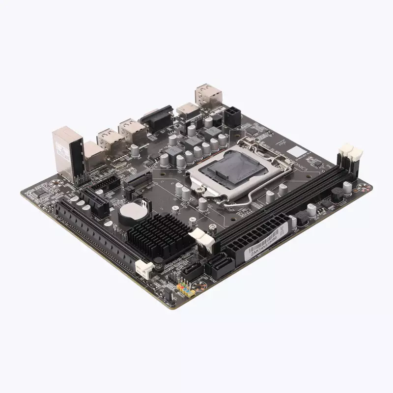 ZEBRONICS H61M2 Motherboard – LGA 1155, M.2 Slot, supports Intel 2nd/3rd Gen CPUs, DDR3 RAM, HDMI, USB 3.0, SATA 6Gb/s, ideal for budget builds and basic computing needs.
