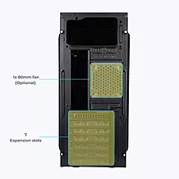 ZEBRONICS RITZ Computer Case – Sleek Gaming Design