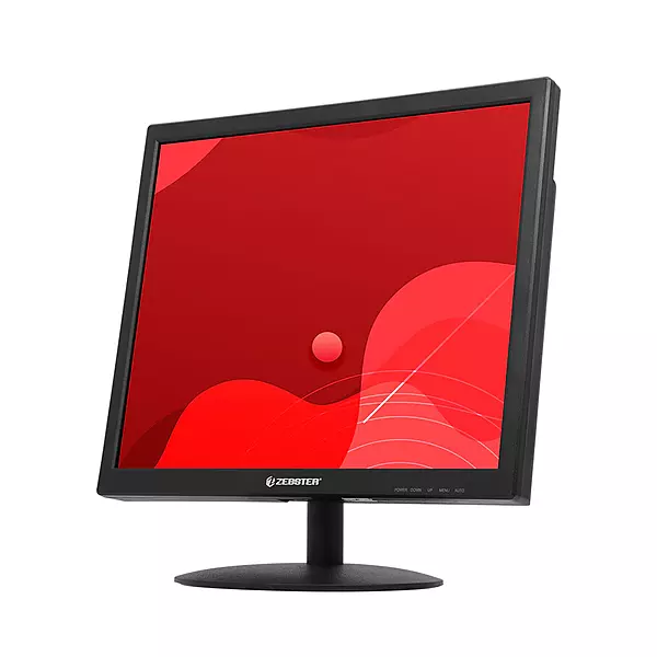 Zebronics ZEB-VS17HD 17" HD LED Monitor – 60Hz offers vibrant visuals with a sleek design. Perfect for home or office use, it features a 1366x768 resolution and multiple connectivity options.