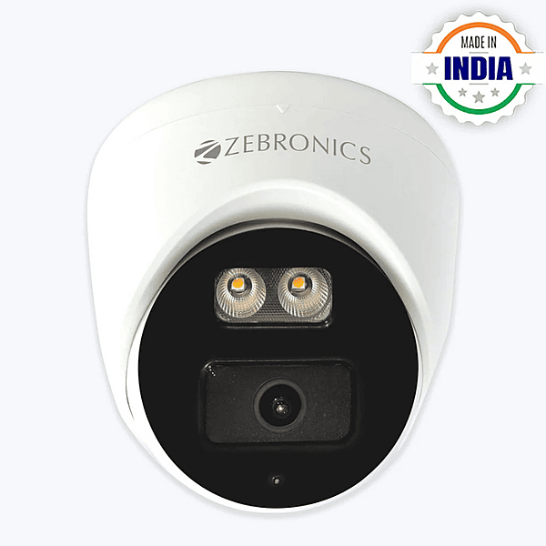 Zebronics ZEB-AHDPDSL24 Surveillance Dome Camera – 2MP AHD | IR Night Vision | Indoor Security