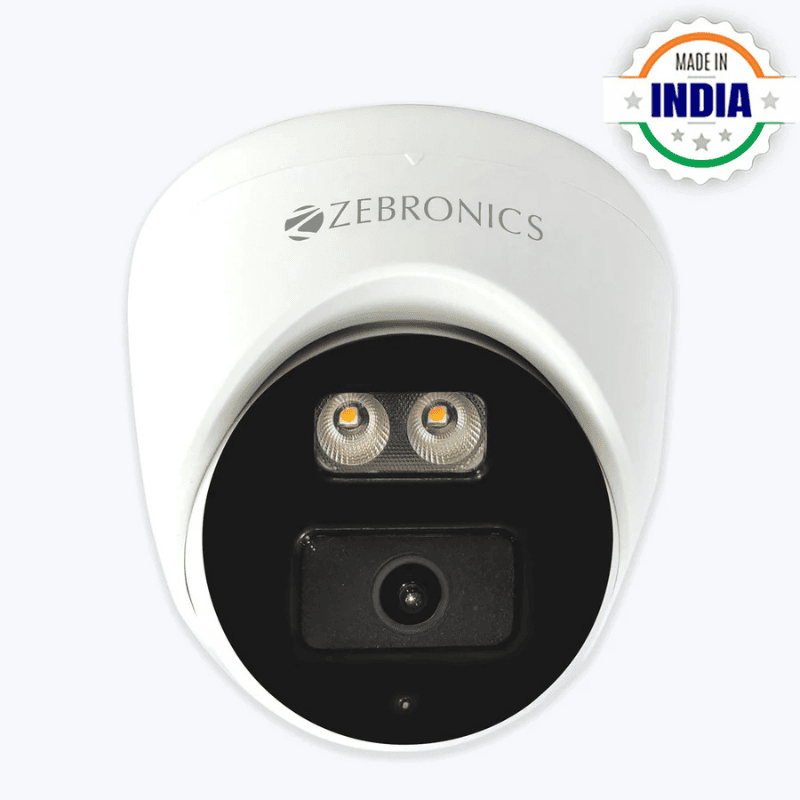 Zebronics ZEB-AHDPDSL24 Surveillance Dome Camera – 2MP AHD | IR Night Vision | Indoor Security