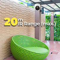 Zebronics ZEB-AHDPDSL24 Surveillance Dome Camera – 2MP AHD | IR Night Vision | Indoor Security