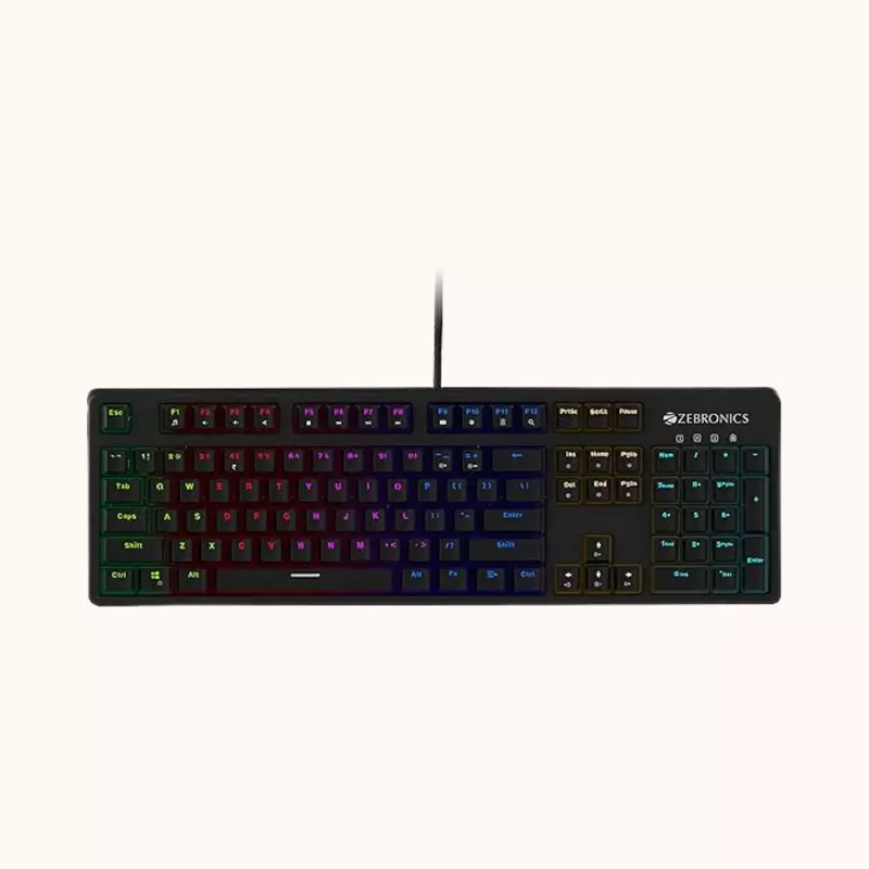 ZEBRONICS Premium Mechanical Keyboard, Zeb-MAX Plus V2