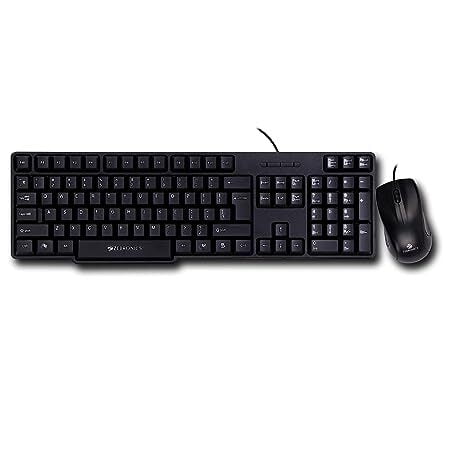 zebronics Wired Usb Keyboard And Mouse Combo