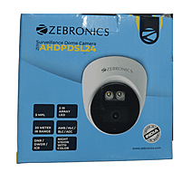Zebronics ZEB-AHDPDSL24 Surveillance Dome Camera – 2MP AHD | IR Night Vision | Indoor Security