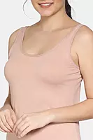 Zivame Knit Cotton Kurti Slip - Zi60af