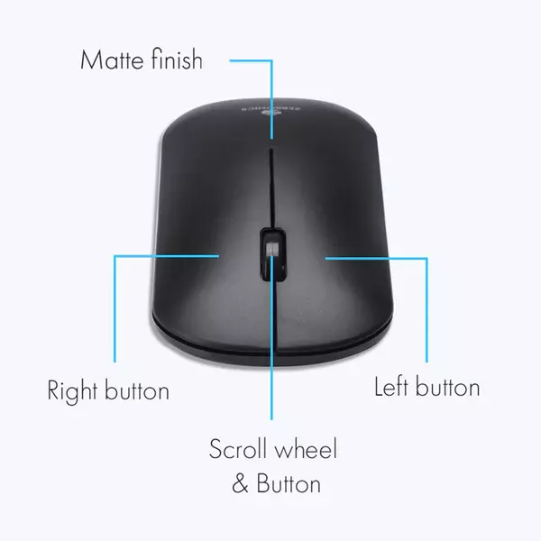 ZEBRONICS 2.4GHz WIRELESS MOUSE - DAZZLE