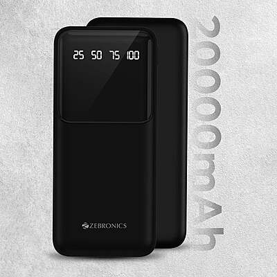 POWER BANK ZEBRONICS 20000 MAH R8 POWER BANK ZEBRONICS 20000 MAH R8