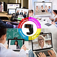 Zebion Vision HD Webcam – 720p Video | Built-in Mic | USB Plug & Play | PC & Laptop