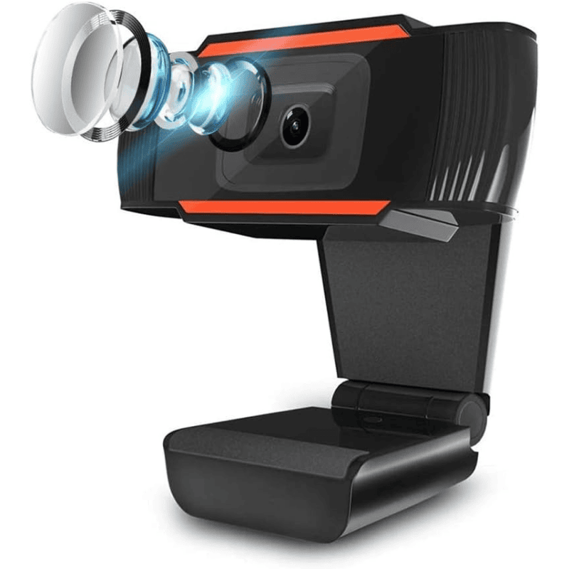 Zebion Vision HD Webcam – 720p Video | Built-in Mic | USB Plug & Play | PC & Laptop