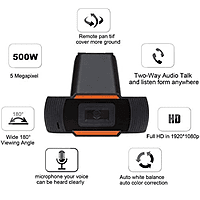 Zebion Vision HD Webcam – 720p Video | Built-in Mic | USB Plug & Play | PC & Laptop