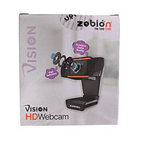 Zebion Vision HD Webcam – 720p Video | Built-in Mic | USB Plug & Play | PC & Laptop