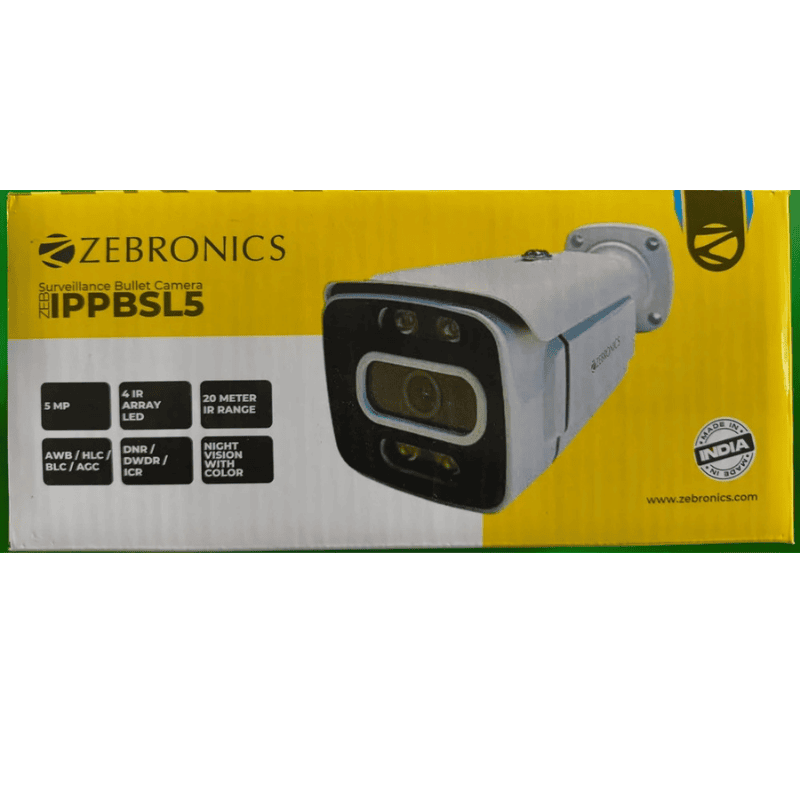 Zebronics IP Dome Camera – Network Surveillance | Dome Design | Indoor Security Camera