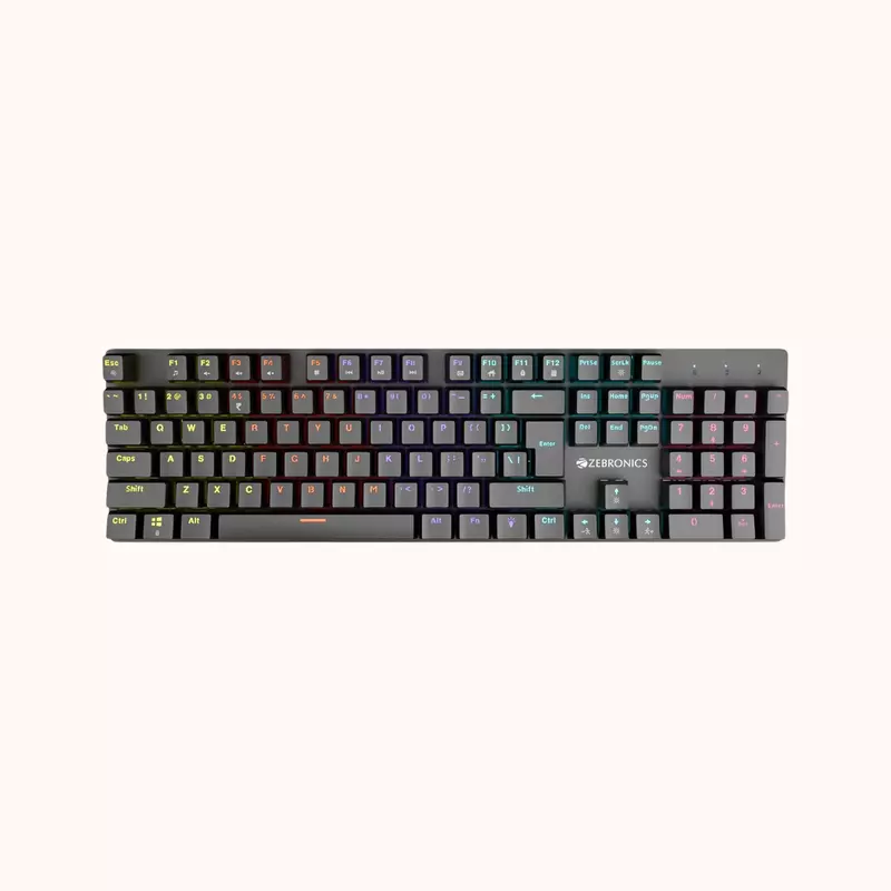 Zebronics Nitro Plus Mechanical Keyboard, 104 Keys,