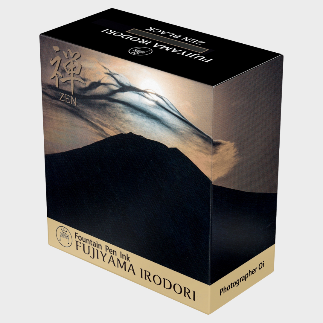 Teranishi Chemical | Ink | 12ml | Guitar | Fujiyama Irodori | For Fountain Pen | Zen Black