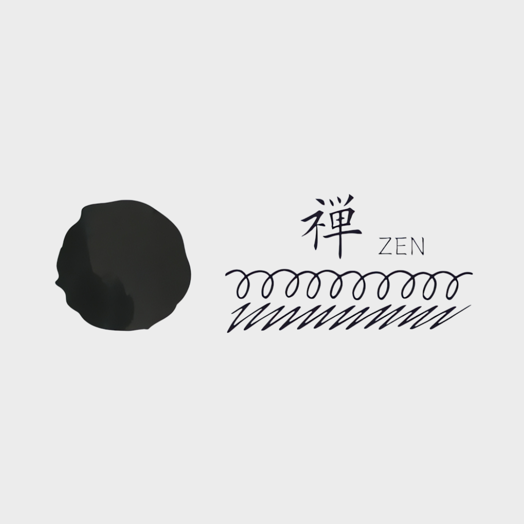 Teranishi Chemical | Ink | 12ml | Guitar | Fujiyama Irodori | For Fountain Pen | Zen Black