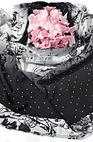 Zera Premium Georgette Digital Print Hijab with Stones All Around