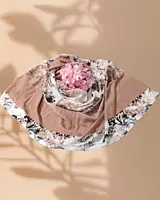 Zera Premium Georgette Digital Print Hijab with Stones All Around