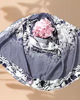 Zera Premium Georgette Digital Print Hijab with Stones All Around